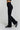 High Waisted Crossover Flared Yoga Pant - Black