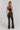 High Waisted Crossover Flared Yoga Pant - Umber