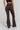 High Waisted Crossover Flared Yoga Pant - Umber